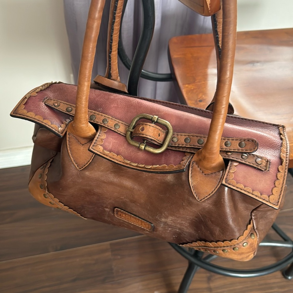 Pikolinos Brown Leather Bag Vintage